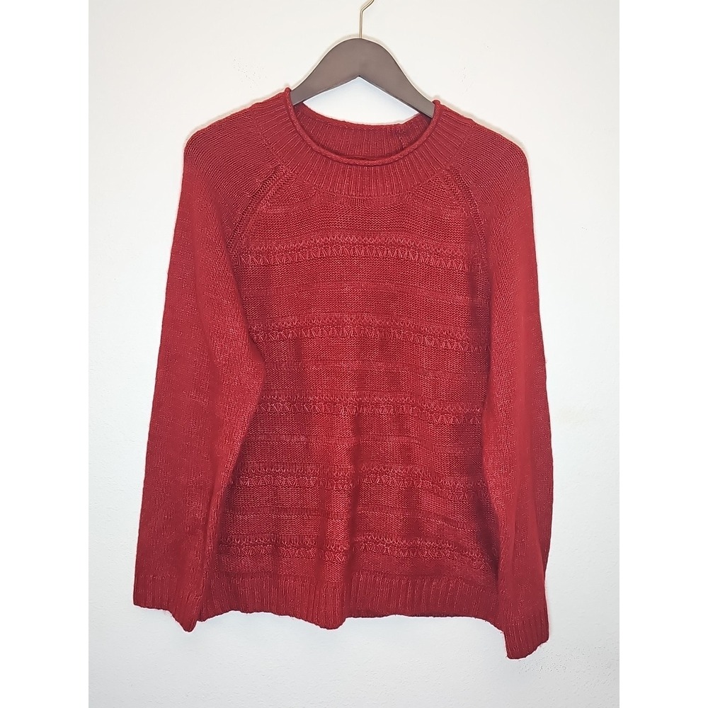 Croft & Barrow Women's  XL Extra Cozy Crewneck Sweater‎ Plum